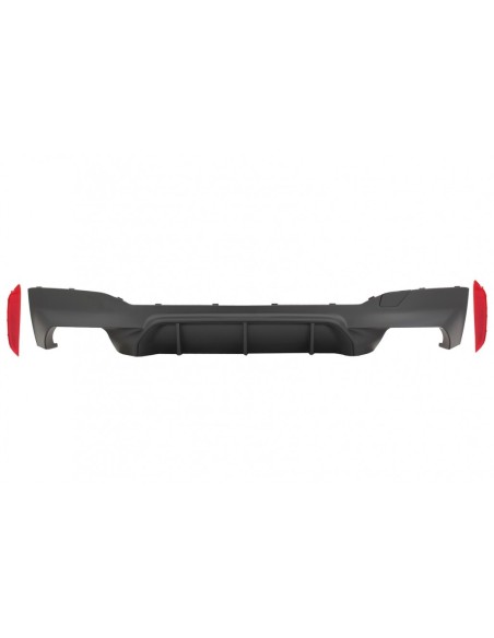Paraurti posteriore diffusore per BMW 5 serie G30 G31 Limousine-Touring (17-up) M5 Design nero opaco