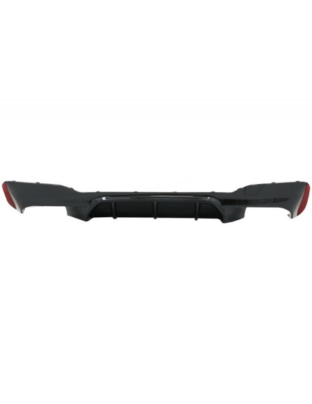 Il diffusore del paraurti posteriore w/punta il nero per BMW 5 serie G30 G31 Limousine Touring (17-up)