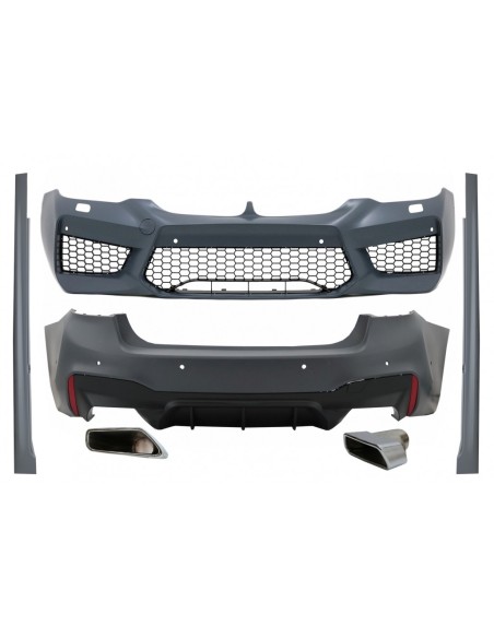 Kit w/ scarico Chrome per BMW 5 Serie G30 (17-19) M5 Design