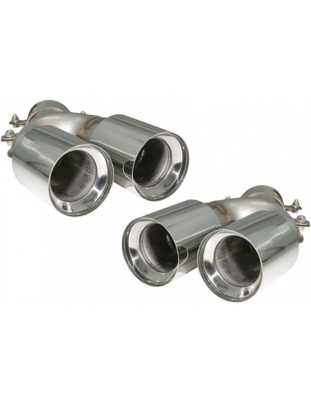Silenziatore di scarico Suggerimenti per BMW 5 Serie G30 G31 G38 6 Serie G32 (16-) 540i Design Chrome