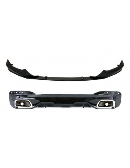 Diffusore w/punte dello scarico & labbro anteriore dello spoiler per BMW 5 serie G30 G31 Limousine Touring (17-up) 540M