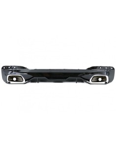 Diffusore w/ scarico Tips & Trunk Boot Spoiler per BMW 5 serie G30 Limousine (17-up) 540 M pianoforte nero 2