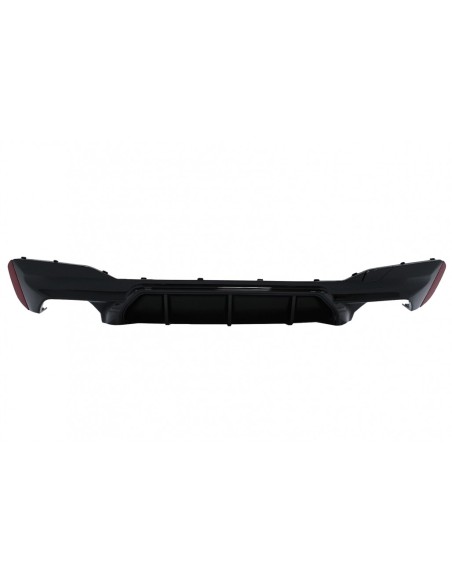 Il nero del piano del diffusore del paraurti posteriore w/capovolge il nero per BMW 5 serie G30 G31 Limousine Touring (17-)