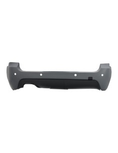Paraurti posteriore w/ scarico silenziatore punta opaca fibra di carbonio per BMW 5 serie E61 Touring (03-07) 2