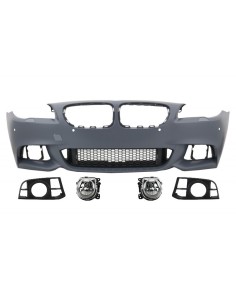 Paraurti anteriore per BMW 5 serie F10 F11 LCI (15-up) M-Technik Design w/ LED Fendinebbia