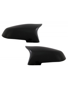 Paraurti anteriore Spoiler labbro w/ specchio copre per BMW 5 serie F10 F11 Sedan Touring (15-17) Piano Nero 2