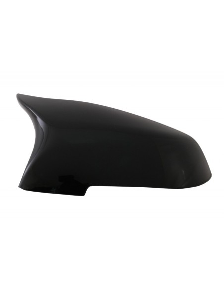 Paraurti anteriore Spoiler labbro w/ specchio copre per BMW 5 serie F10 F11 Sedan Touring (15-17) Piano Nero