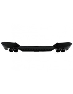 Paraurti posteriore Valance diffusore doppia uscita w/ scarico suggerimenti per BMW X3 G01 LCI M-Sport (21-up) Piano Nero 2