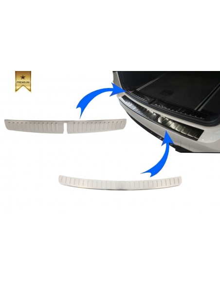 KIT protezione paraurti posteriore davanzale piastra piede piastra copertura in alluminio per BMW X3 F25 (11-17)