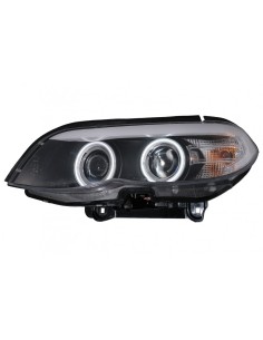 Xenon fari CCFL Angel Eyes per BMW X5 E53 (11.03-06) Nero 2