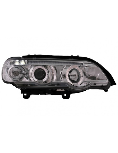 Angelo Occhi Fari per BMW X5 SUV E53 (00-10.03) Cromo