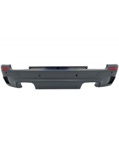 Paraurti posteriore e passaruota Fender Flares w/ Dual Twin scarico fibra di carbonio Matte per BMW X5 E70 (07-13) 2