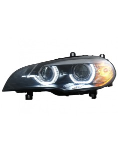 L'angelo dei fari dello xeno osserva 3D il doppio cerchio LED DRL per il nero di BMW X5 E70 (07-10) 2