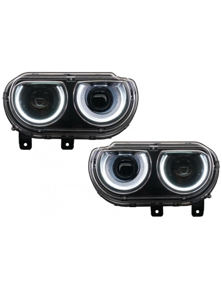Fari a LED DRL per Dodge Challenger (08-14) w/ Luci di svolta dinamiche sequenziali