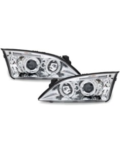 Fari per Ford Mondeo (09.00-05.07) Angel Eyes Chrome