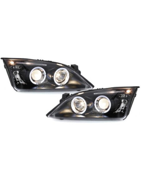 Angelo Occhi Fari per FORD Mondeo Mk3 (00-07) Nero