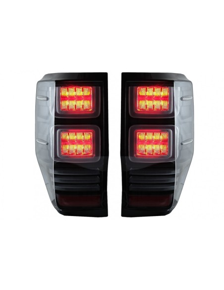 Fanali posteriori a LED per Ford Ranger (12-18) Clear w/ Luci di svolta dinamiche sequenziali
