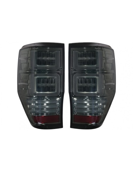 Fanali posteriori a LED per Ford Ranger (12-18) w/ Luci di svolta dinamiche sequenziali fumo