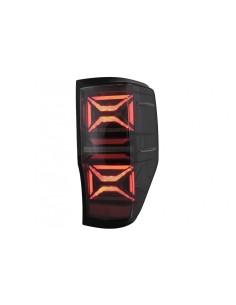 Fanali posteriori a LED per Ford Ranger (12-18) Smoke w/ Luci di svolta dinamiche sequenziali 2