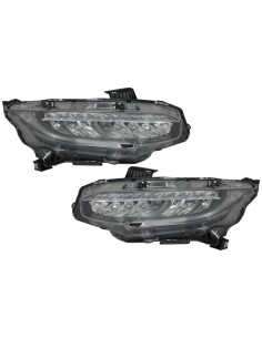 Fari Full LED per Honda Civic Mk10 (FC-FK) (16-Up) Berlina e Hatchback w/ Luci di svolta dinamiche sequenziali 2