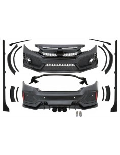 Kit per Honda Civic MK10 FC FK (16-Up) Berlina typedesign w/ sistema di scarico 2