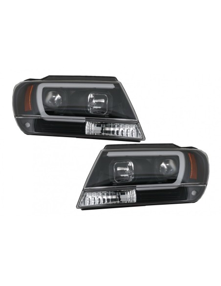Fari a LED per Jeep Grand Cherokee (1999-04) Tubo Nero