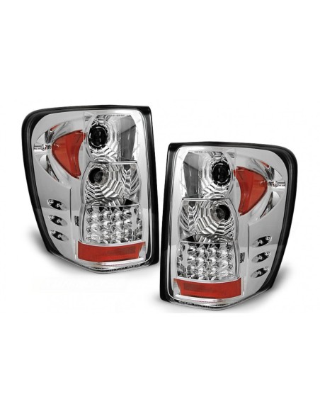 Fanali posteriori a LED per JEEP Grand Cherokee (1999-05.05) Cromo