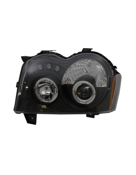 Fari a LED per Jeep Grand Cherokee WH (05-08) Halo Angel Eyes Nero