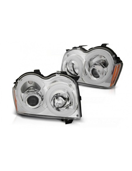 Luce della metropolitana dei fari LED per Chrysler Jeep Grand Cherokee (05-08) Chrome