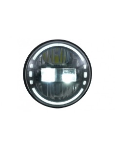 7 pollici CREE LED fari Angel Eye Halo DRL per Jeep Wrangler JK TJ LJ JL Land Rover Defender Mercedes W463 2