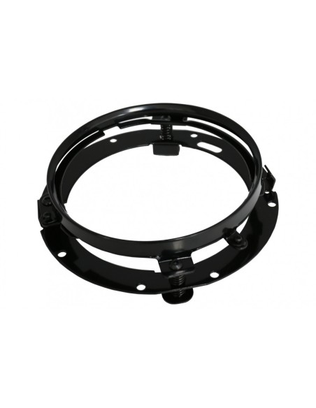 Staffa per faro da 7 pollici per jeep e moto nera