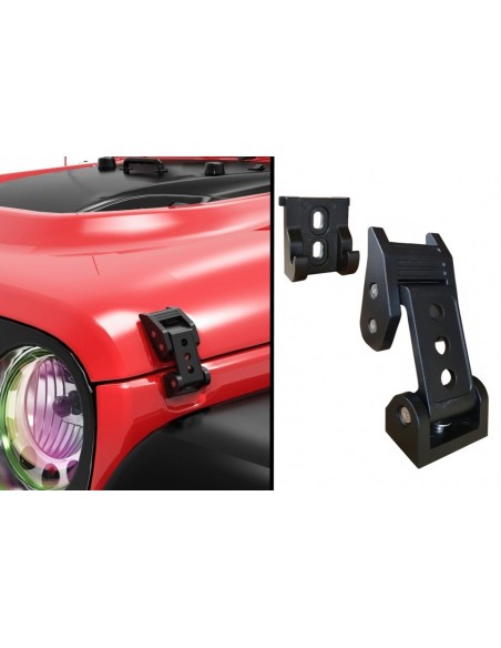 Kit di bloccaggio per Jeep Wrangler JK JL (07-18) Satin Black Finish