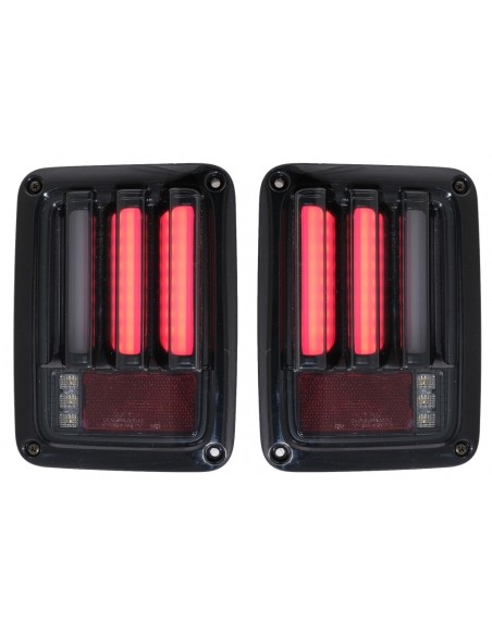 Fanali posteriori a LED per JEEP Wrangler JK (07-18) Led Bar Smoke Black