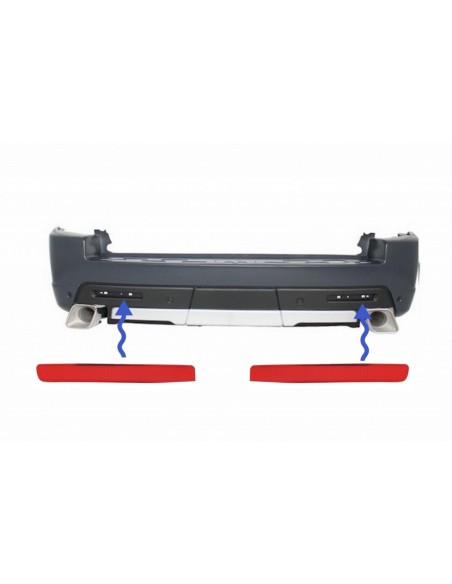 Riflettori paraurti posteriore per Range Rover Sport L3 Facelift (10-13) Land Rover Discovery 3 & 4