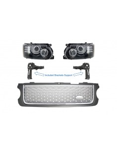 Fari staffe griglia centrale Land Range Rover Vogue L322 Facelift