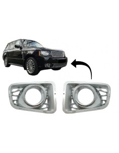 Copri Fendinebbia per Land Rover Range Rover Vogue III L322 (10-12) Autobiography Design Silver Edition