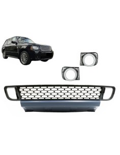 Paraurti anteriore inferiore griglia w/ nebbia lampada copre per Land Range Rover Vogue III L322 (10-12) Autobiography