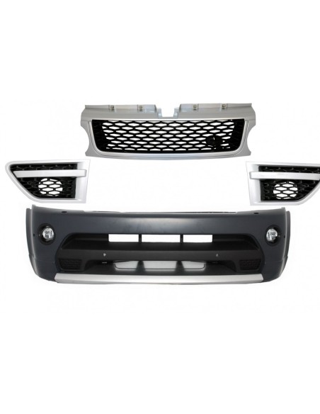 Paraurti anteriore e griglia anteriore Assembly Silver per Land Range Rover Sport L3 Facelift (09-13) Autobiography Design
