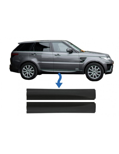 Modanature della porta inferiore anteriore per Land Rover Range Rover Sport L494 (13-up) Nero