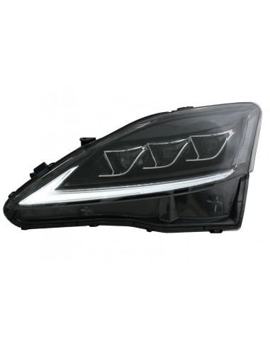 FULL LED DRL Fari Dynamic Turn Light Signal per LEXUS IS XE (06-13) Black Edition