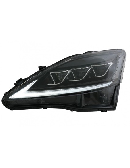 FULL LED DRL Fari Dynamic Turn Light Signal per LEXUS IS XE (06-13) Black Edition