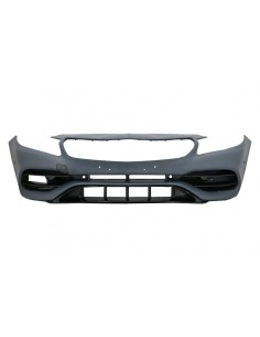 Paraurti anteriore w/ lato Decals Sticker grigio scuro per Mercedes A-Class W176 (12-18) Facelift A45 Design 2