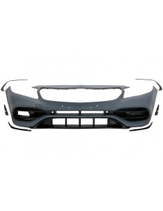 Paraurti anteriore w/ lato decalcomanie vinile nero opaco per Mercedes A-Class W176 (12-18) Facelift A45 Design 2