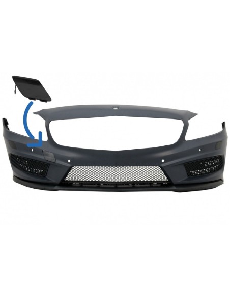 Gancio di traino copertura paraurti anteriore per Mercedes A-Class W176 (12-18) A45 Design