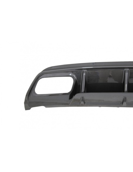 Paraurti posteriore Valance diffusore per Mercedes W176 Classe A (13-18) A45 Facelift Design Carbon Look