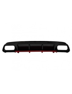 Paraurti posteriore Valance diffusore w/ scarico per Mercedes W176 Classe A (12-18) A45 Facelift Design edizione rossa 2