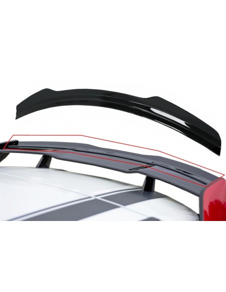 Add-On Lip Extension per Roof Spoiler per Mercedes A-Class W176 (12-18) W177 (18-Up) GLA SUV X156 (14-19) H247 (-Up) Nero