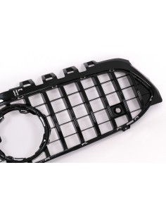 Central Grille for Mercedes A-Class W177 Hatchback V177 Sedan (04.18-up) GT-R Panamericana Design Black 2