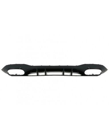Paraurti posteriore Valance diffusore per Mercedes A-Class W177 Hatchback (18-Up) Chrome Marmitta Suggerimenti