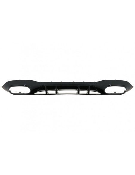 Paraurti posteriore Valance diffusore per Mercedes A-Class W177 Hatchback (18-Up) Chrome Marmitta Suggerimenti